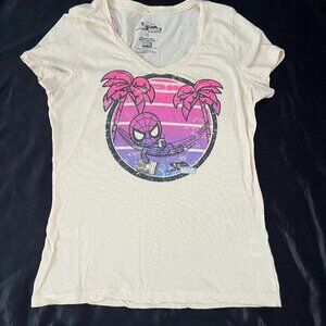 Tokidoki x Marvel shirt Spiderman relaxing tropical crab shirt womens Medium